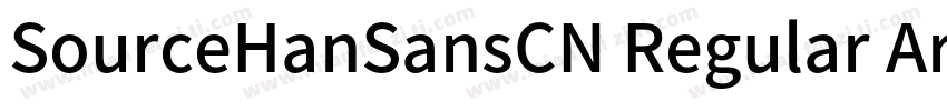 SourceHanSansCN Regular Arial Un字体转换